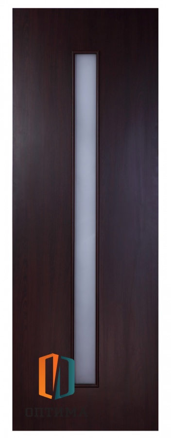 Межкомнатная дверь "ЛА", полотно остекленное (беленый дуб, венге)